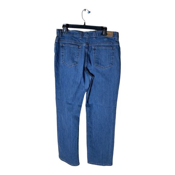 Eddie Bauer Jeans Women's Size 14 Regular Straight Leg Stretch Medium Wash Denim - Picture 2 of 9